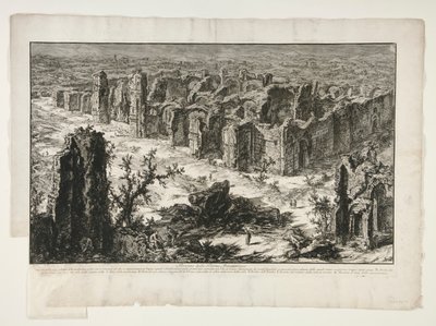 Ruiny Antonine Baths [Baths of Caracalla], z Views of Rome od Giovanni Battista Piranesi