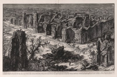 Ruiny Antoninových lázní [Caracallovy lázně], z Vedute di Roma (Pohledy na Řím) od Giovanni Battista Piranesi