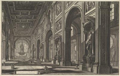 S. Giovanni v Lateranu. Interiér, cca. 1768. od Giovanni Battista Piranesi