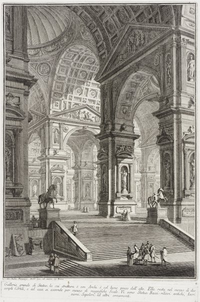 Galerie soch od Giovanni Battista Piranesi