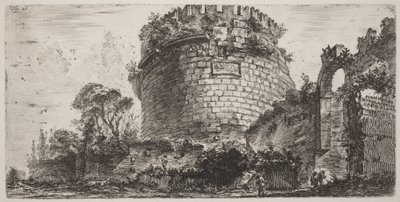 Hrobka Metelly, zvaná Capo di Bove od Giovanni Battista Piranesi