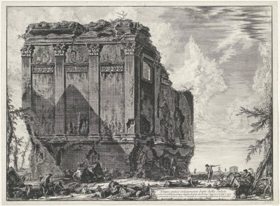 Tempel der Salus bei Rom von Giovanni-Battista Piranesi
