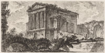 Chrám Clitumno mezi Foligno a Spoletti od Giovanni Battista Piranesi