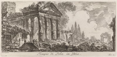 Pulský chrám na Istrii od Giovanni Battista Piranesi