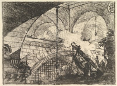 The Arch with a Shell Ornament, from Carceri dinvenzione Imaginary Prisons, ca. 1749-50. od Giovanni Battista Piranesi
