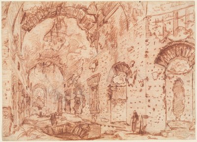 "Canopus" Villa Adriana v Tivoli od Giovanni Battista Piranesi