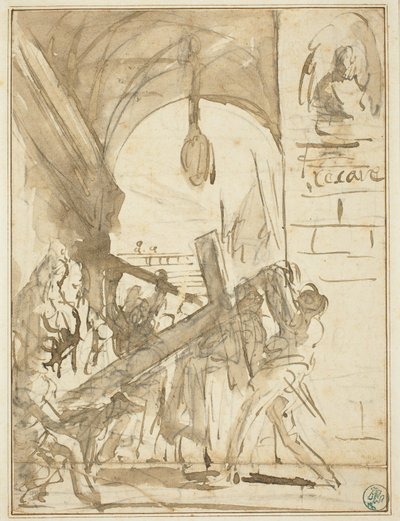 Nesení kříže od Giovanni Battista Piranesi