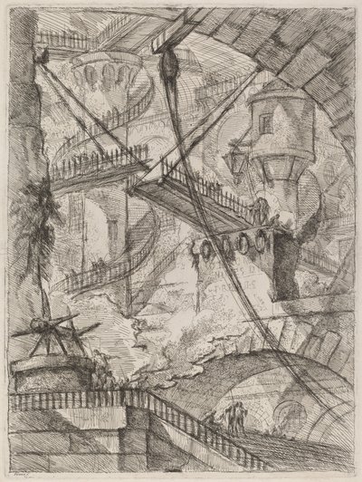 Padací most od Giovanni Battista Piranesi