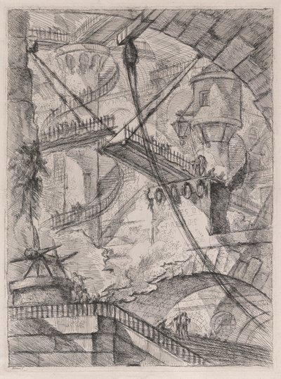 Padací most z Carceri d od Giovanni Battista Piranesi