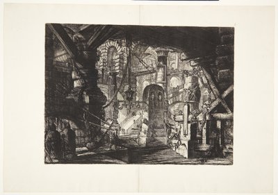 Molo s řetězy od Giovanni Battista Piranesi