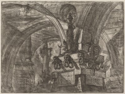 Molo s lampou od Giovanni Battista Piranesi