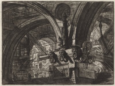 Molo s lampou od Giovanni Battista Piranesi