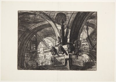 Molo s lampou od Giovanni Battista Piranesi