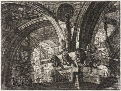 Molo s lampou od Giovanni Battista Piranesi