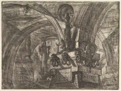 Molo s lampou, z Carceri dinvenzione imaginární věznice, ca. 1749-50. od Giovanni Battista Piranesi