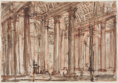 Portikus Pantheonu od Giovanni Battista Piranesi