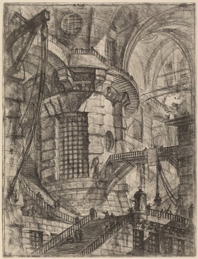 Kulatá věž od Giovanni Battista Piranesi