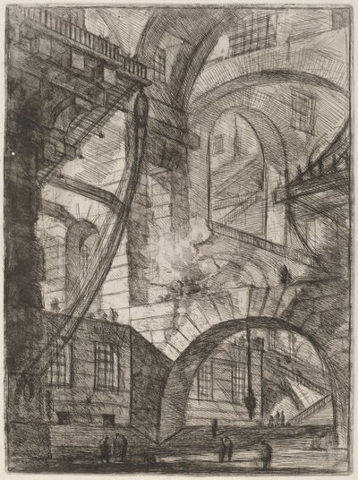 Kouřící oheň od Giovanni Battista Piranesi