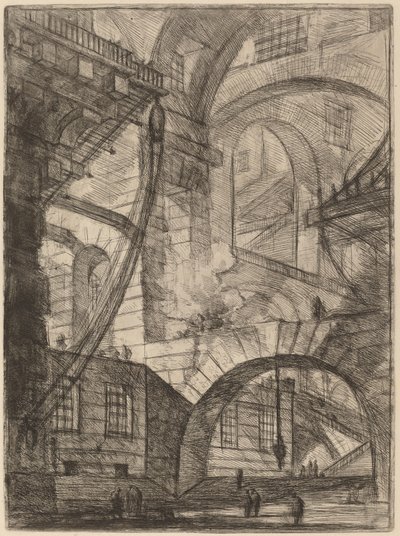 Kouřící oheň od Giovanni Battista Piranesi