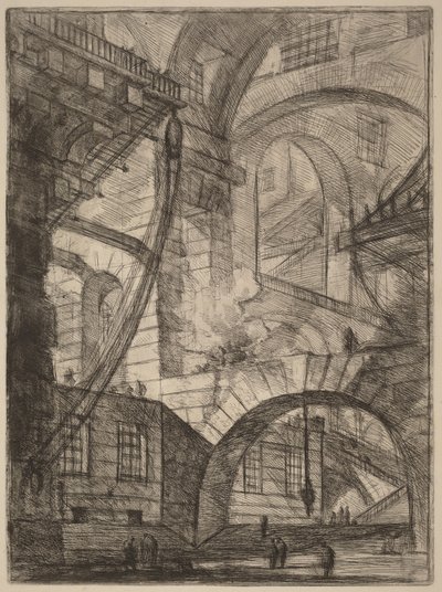 Kouřící oheň od Giovanni Battista Piranesi