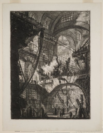 Kouřící oheň od Giovanni Battista Piranesi