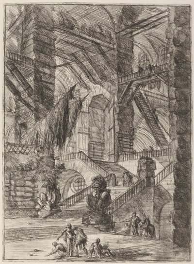 Schodiště s trofejemi od Giovanni Battista Piranesi