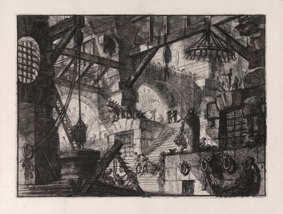 Studna, deska 13 od Carceri d od Giovanni-Battista Piranesi