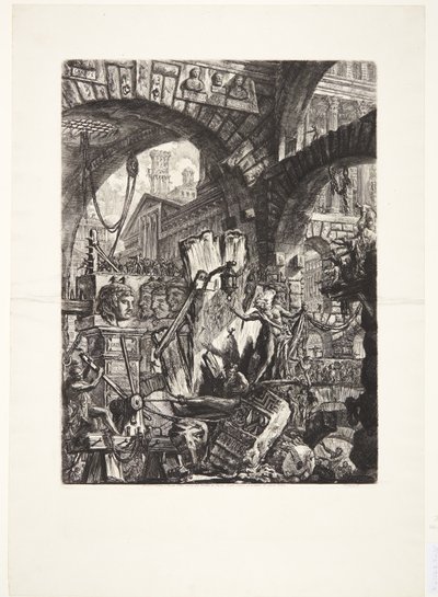 Muž na stojanu od Giovanni Battista Piranesi