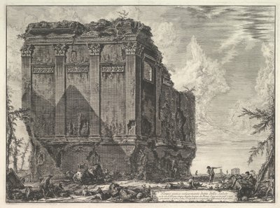 Takzvaný chrám Salus, na cestě do Albano Starověký chrám běžně známý jako ..., ca. 1763. od Giovanni Battista Piranesi
