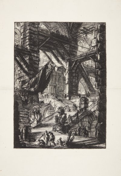 Schodiště s trofejemi od Giovanni Battista Piranesi
