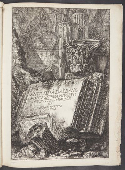 Titulní strana od Giovanni Battista Piranesi