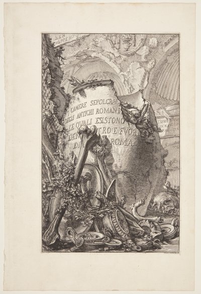 Hrobové komory starých Římanů, v Římě i mimo město od Giovanni Battista Piranesi