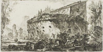 Tomb of the Scipios, plate 18 from Some Views of Triumphal Arches a dalších oblouků od Giovanni Battista Piranesi