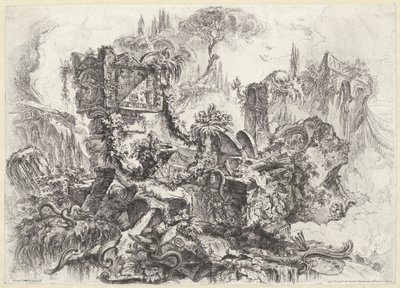 Hrobky van Nero Dekorativní rozmary (bývalý název série) Grotesky (název série) od Giovanni Battista Piranesi