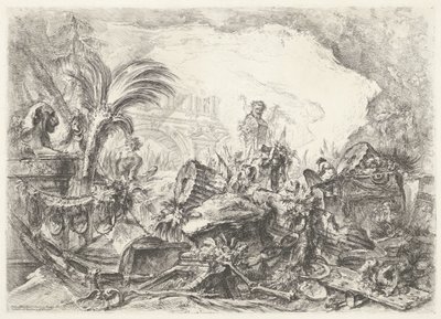 Triomfboog Dekorativní rozmary (bývalý název série) Grotesky (název série) od Giovanni Battista Piranesi