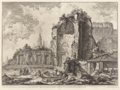 Pohled na pozůstatky dvou Triclini, které patřily Nerovu zlatému domu od Giovanni Battista Piranesi