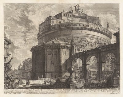 Pohled na mauzoleum d od Giovanni Battista Piranesi