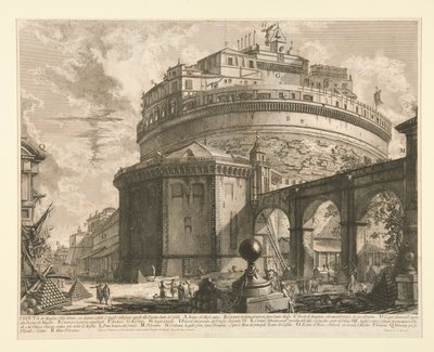 Pohled na mauzoleum d od Giovanni Battista Piranesi