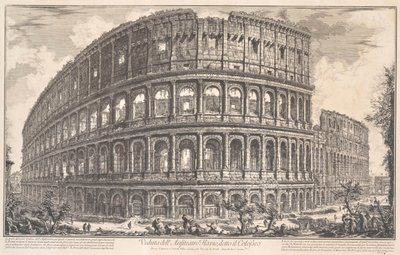 Pohled na Flaviův amfiteátr známý jako Koloseum, 1757. od Giovanni Battista Piranesi
