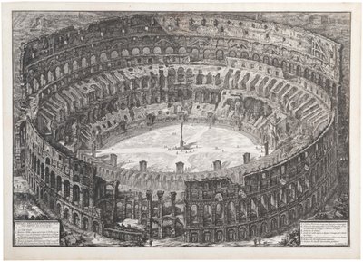 Pohled na Flaviův amfiteátr známý jako Koloseum, 1776. od Giovanni Battista Piranesi