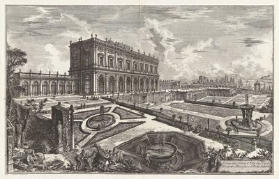Pohled na Villa dell od Giovanni Battista Piranesi