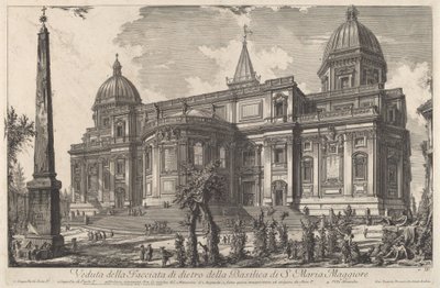 Pohled na zadní průčelí baziliky S. Maria Maggiore od Giovanni Battista Piranesi