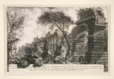 Starověký akvadukt Acqua Marcia, z Della Magnificenza ed Architettura de od Giovanni Battista Piranesi