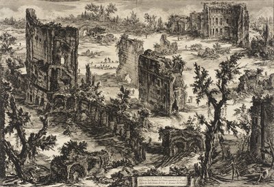 Pohled na lázně Titus, c.1775 od Giovanni Battista Piranesi