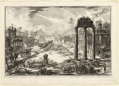 Ansicht des Campo Vaccino, aus Ansichten von Rom von Giovanni-Battista Piranesi