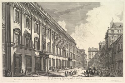 Pohled na Palazzo Odeschali, z Pohledy na Řím Roman Views, ca. 1753. od Giovanni Battista Piranesi