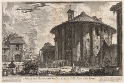 Pohledy na Řím: Chrám Cybele od Giovanni Battista Piranesi