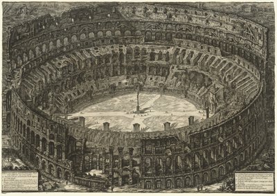 Pohledy na Řím: Koloseum od Giovanni Battista Piranesi