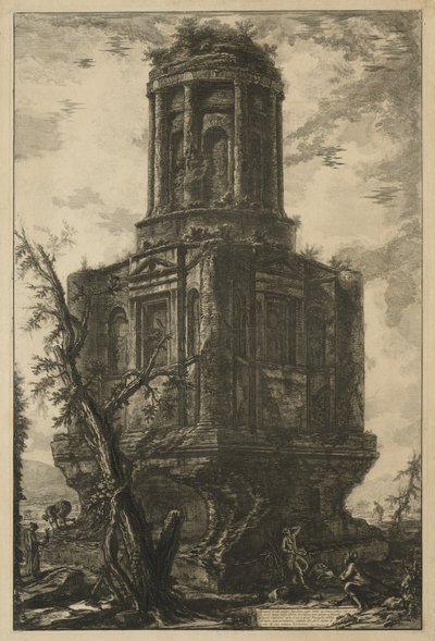 Pohledy na Řím: Hrobka, zvaná La Connocchia, 1776. od Giovanni Battista Piranesi
