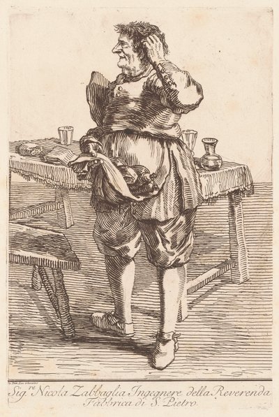 pan Nicola Zabbaglia od Giovanni Battista Piranesi, after Pier Leone Ghezzi